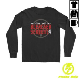 Thriller Records Shop Merch Call Me Karizma Bleached Serpent Black Long Sleeve