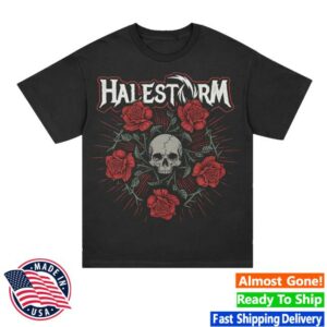 Halestorm Rocks Store Shop Penta Rose T-Shirt