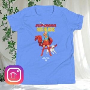 Shop Supergirl Collection Store Merch Supergirl Youth T-Shirt Fights For Justice