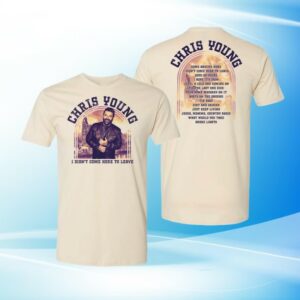 Chris Young Country Store Merch I Didn’t Come Here To Leave Skyline Tee