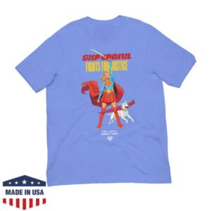 Dc Merch Shop Supergirl T-Shirt Fights For Justice
