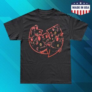 Official Merchandise Store Merch Wu-Tang Clan – Hooded Clan – Black T-Shirt