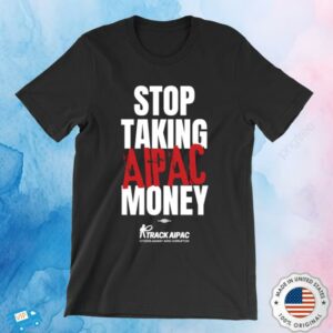 Citizens Against Aipac Merch Store Stop Taking Aipac Money Unisex Black Tee
