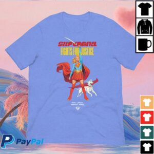 Dc Shop Merch Store Supergirl T-Shirt Fights For Justice