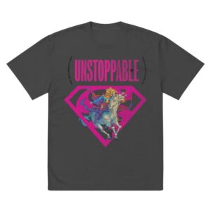 Dc Shop Merch Store Supergirl Unstoppable Oversized Faded T-Shirt