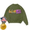 kenny complex store merch blink 182 logo green crewneck