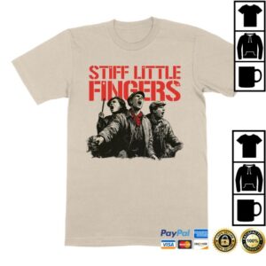 Stiff Little Fingers Store Merch Raise Your Voice Ecru Tour Sand T-Shirt