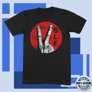 Stiff Little Fingers Store Merch Circle V’s Black T-Shirt
