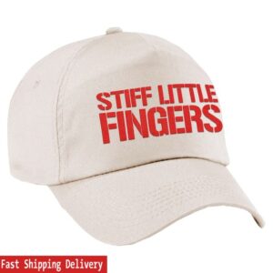 Stiff Little Fingers Store Merch Red Logo Cap Sand
