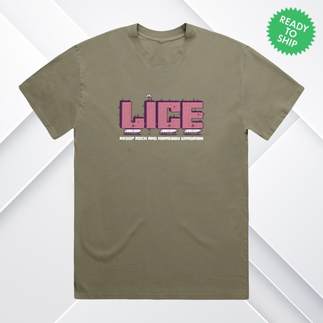 Rhymesayers Store Merch Lice Aesop Rock & Homeboy Sandman Moving Day T-Shirt Rhymesayers Store Merch Lice Aesop Rock & Homeboy Sandman Moving Day T-Shirt