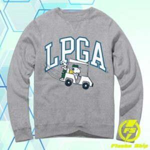 Streaker Sports Merch Store Peanuts X Lpga Golf Cart Crewneck Sweatshirt