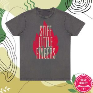 Stiff Little Fingers Merch Shop Brixton ’91 Stonewash Grey T-Shirt