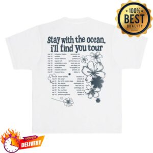 Yung Kai Store Merch Stay With The Ocean Tour Tee White