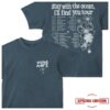 kenny yung kai store merch stay with the ocean tour tee navy upsd u