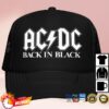 Acdc Store Merch Back In Black Logo Trucker Hat