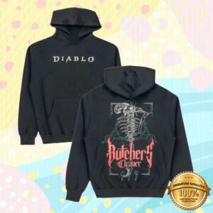 Blizzard Gear Shop Merch Store Diablo Butcher’s Cleaver Black Pullover Hoodie