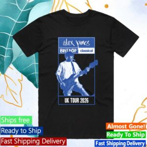 Britpop Classical Merch Store Alex James Britpop Classical Tour Shirt Black