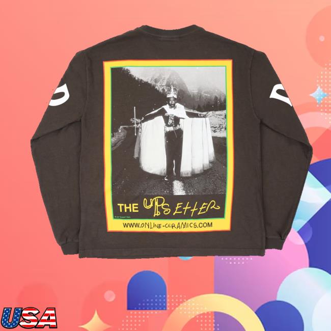 Online Ceramics Shop Merch Store Disco Devil Vintage Brown Long Sleeve