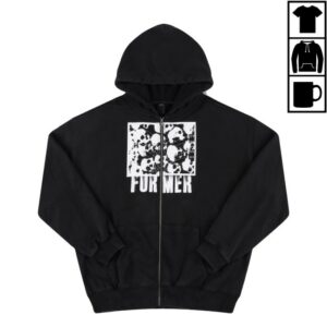 Former Merchandise Store Merch Vital Zip Hood Acid Black