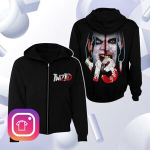 Mnestore Merch Twiztid Freek Show The 13Th Silhouette Zip Up Hoodie