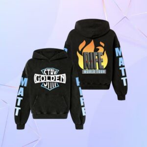 Matt Rife Shop Merch Matt Rife Stay Golden 2026 World Tour Hoodie