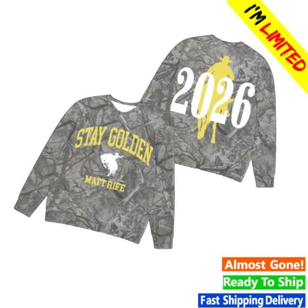 Matt Rife 02 Merch Matt Rife Shop Merch Matt Rife Stay Golden 2026 World Tour Camo Crew ...