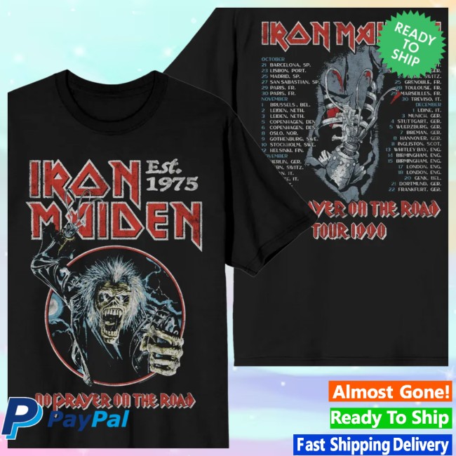 Iron Maiden Store Merch Im50 No Prayer For The Road Tee Iron Maiden Store Merch Im50 No Prayer For The Road Tee