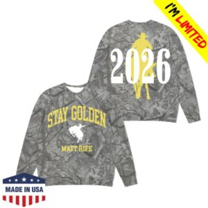 Matt Rife Store Merch Matt Rife Stay Golden 2026 World Tour Camo Crew