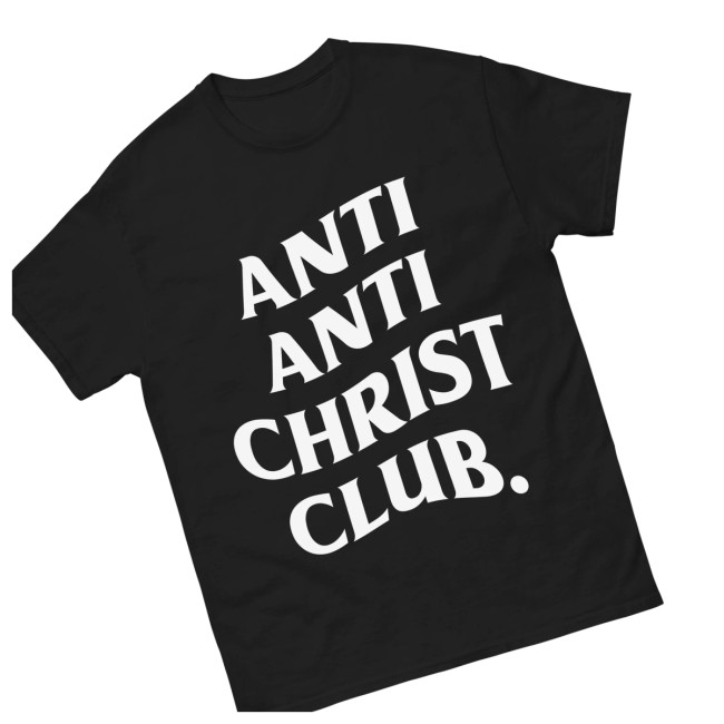Hangovergang Official Store Merch Anti Anti-Christ Club T-Shirt Hangovergang Official Store Merch Anti Anti-Christ Club T-Shirt