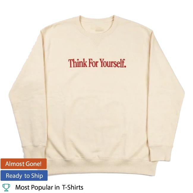 The Free Press Merch Store Think For Yourself Crewneck Cream 3 The Free Press Merch Store Think For Yourself Crewneck Cream