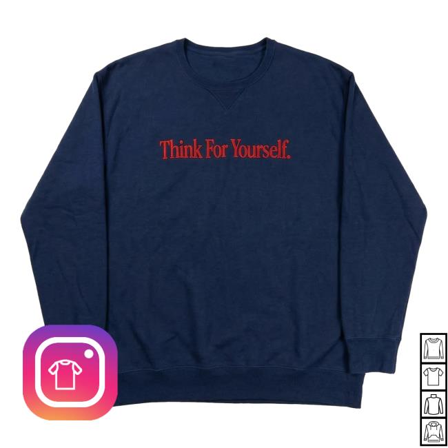 The Free Press Merch Store Think For Yourself Crewneck Navy 3 The Free Press Merch Store Think For Yourself Crewneck Navy