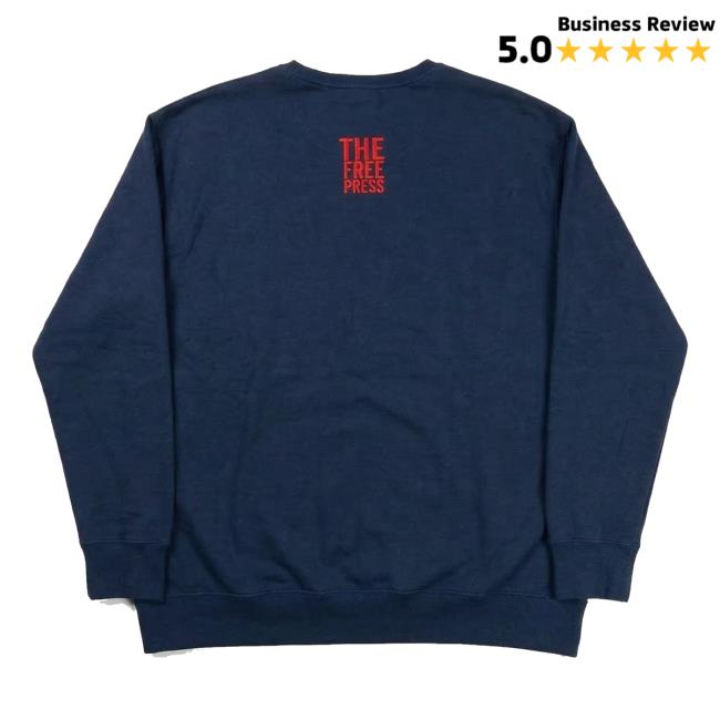 The Free Press Merch Store Think For Yourself Crewneck Navy 4 The Free Press Merch Store Think For Yourself Crewneck Navy