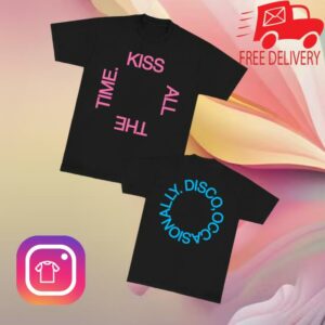 Harry Styles Store Merch Shop Kiss Disco Black Tee