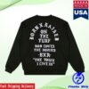 Born X Raised Merch Store The Town Felt Letter Crewneck Black