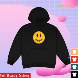 Drew House Merch Shop Store Drew House Mascot Oversized Hoodie Black