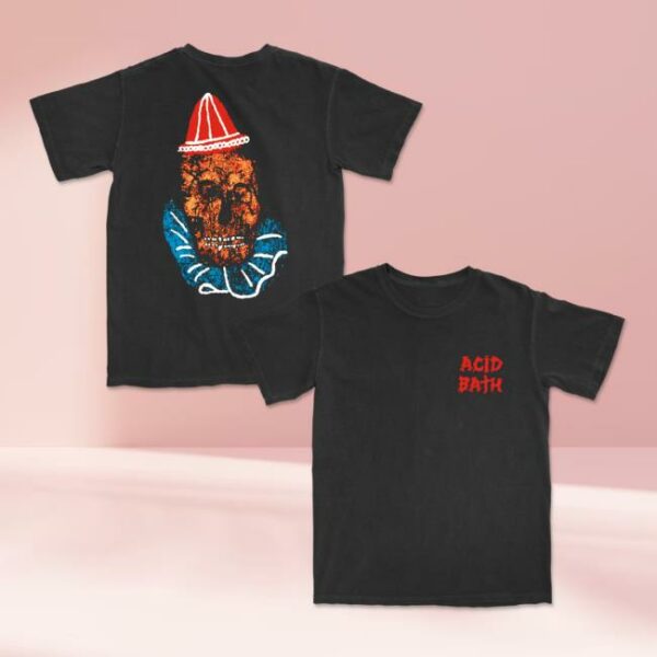 Acid Bath Merch Store Clown Skull Tee - Newest Fashion Trends