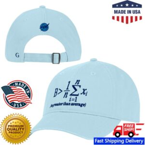Thespaceshop Store Merch Be Greater Than Average Hat Soothing Blue