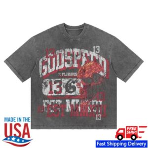 Godspeed New York Merch Store Seeing Double T-Shirt Grey Wash