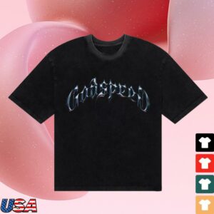 Godspeed New York Merch Store Symmetrical Logo T-Shirt Black Wash