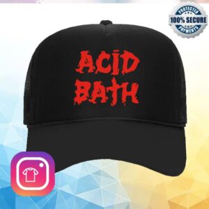 Acid Bath Merch Shop Store Logo Trucker Hat