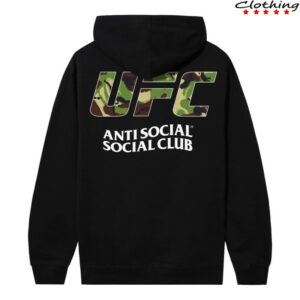 Antisocialsocialclub Store Merch Assc X Ufc With Love Black  Hoodie
