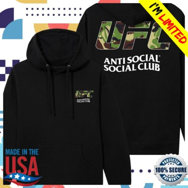 Antisocialsocialclub Store Merch Assc X Ufc With Love Black Hoodie ...