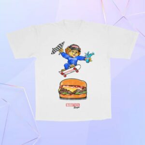 The Marathon Clothing Store Merch Leo Skateboard T-Shirt White