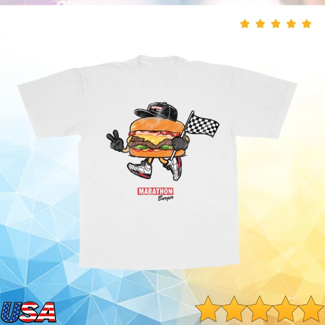 The Marathon Clothing Store Merch Burger Mascot T-Shirt White The Marathon Clothing Store Merch Burger Mascot T-Shirt White