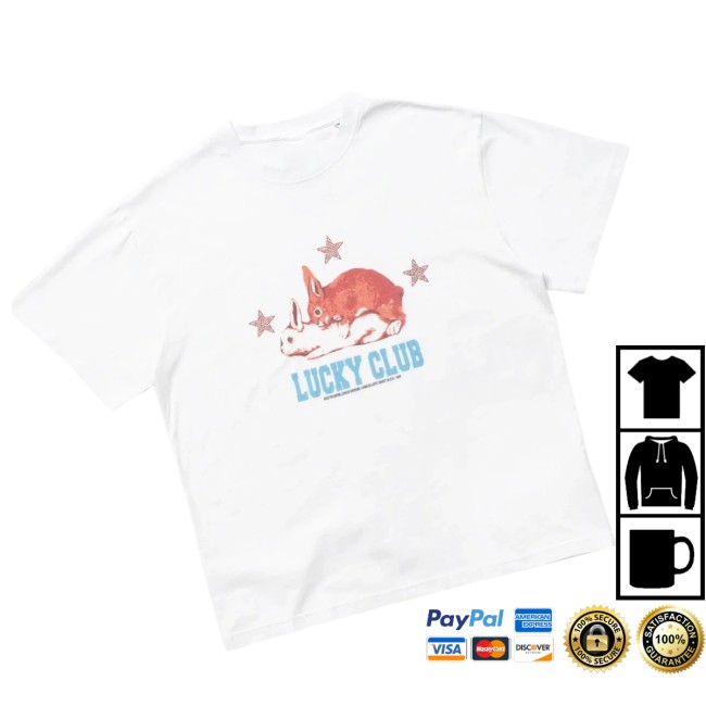 Dapper Store Merch Carne Bollente Lucky Club T-Shirt White Dapper Store Merch Carne Bollente Lucky Club T-Shirt White