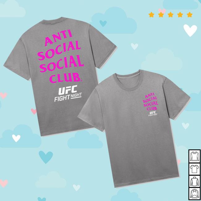 Antisocialsocialclub Merch Store Assc X Ufc Lock Out Tee Medium Grey 3 Antisocialsocialclub Merch Store Assc X Ufc Lock Out Tee Medium Grey