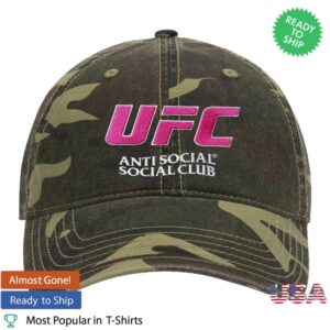 Antisocialsocialclub Merch Store Assc X Ufc With Love Cap Military Camo