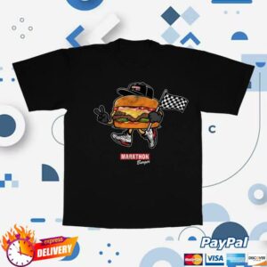 The Marathon Clothing Merch Store Burger Mascot T-Shirt Black