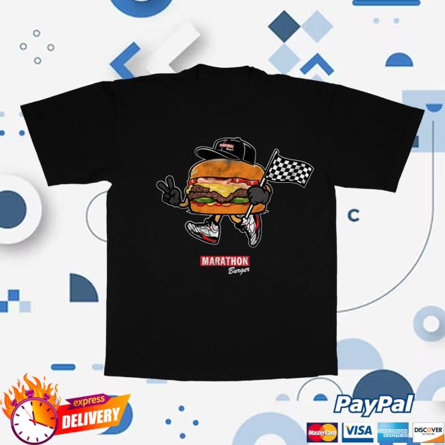 The Marathon Clothing Merch Store Burger Mascot T-Shirt Black 2 The Marathon Clothing Merch Store Burger Mascot T-Shirt Black