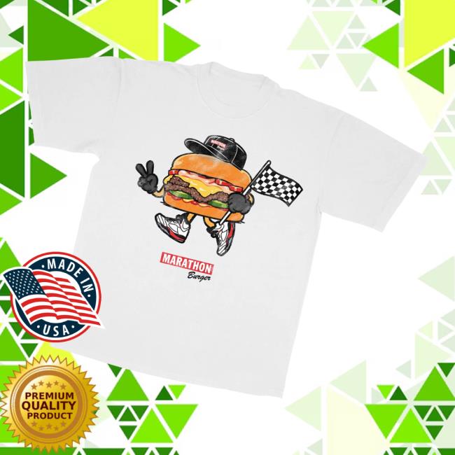 The Marathon Clothing Merch Store Burger Mascot T-Shirt White 3 The Marathon Clothing Merch Store Burger Mascot T-Shirt White